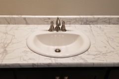 crossing spec basement bathroom countertop and sink