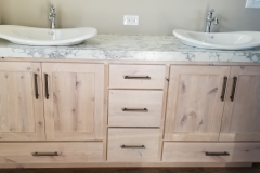 richardton master bath sinks and whitewash cabinets