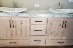 richardton master bath sinks and whitewash cabinets